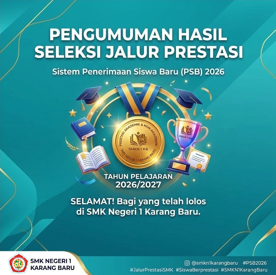 PENGUMUMAN HASIL SELEKSI JALUR PRESTASI